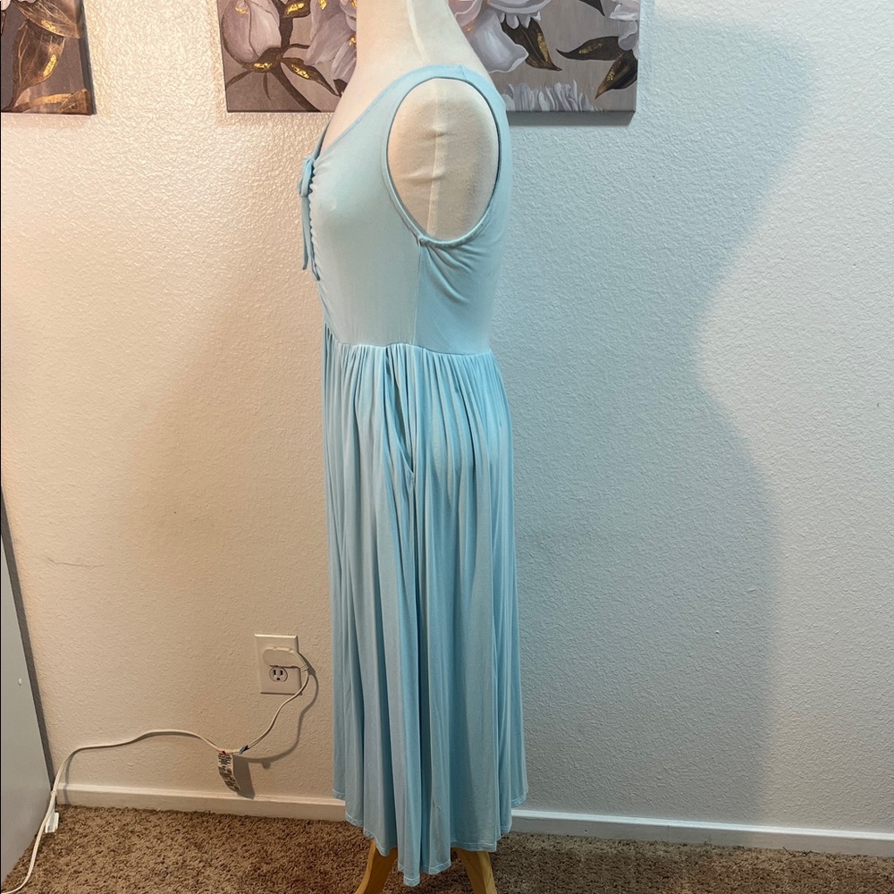 🎉HP🎉Torrid Midi Super Soft Shirred Skater Dress - Picture 11 of 12